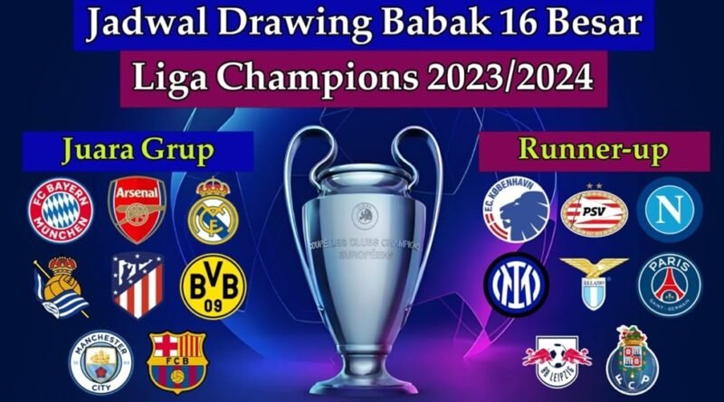 Jadwal Drawing 16 Besar Liga Champions 2023/2024